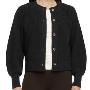 NWT Banana Republic Black Button-Up Cardigan Size Medium